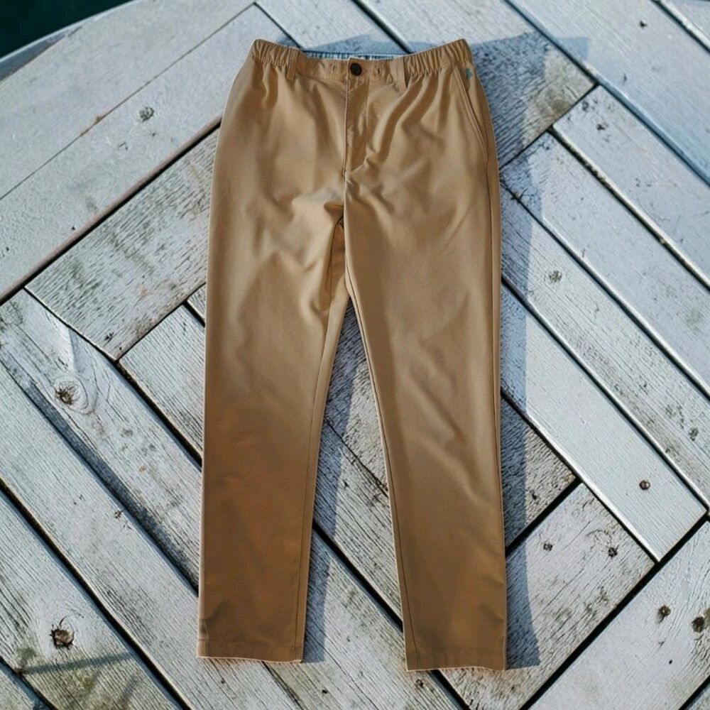 Chubbies Mens MEDIUM Everywear Performance Pants Khaki Golf Lightweight